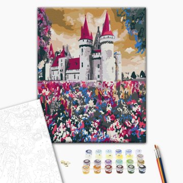 Castle among wildflowers