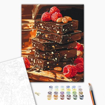 Chocolate with nuts and fruits