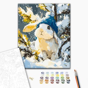 White snowflake with a tail