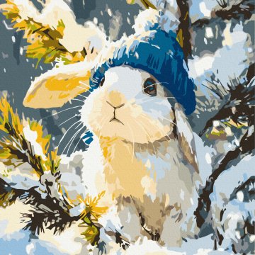 White snowflake with a tail