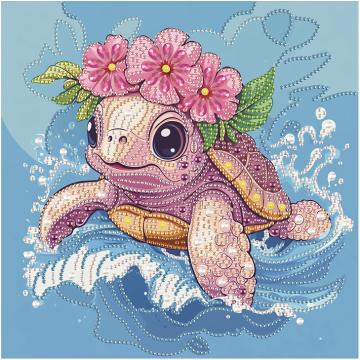 Țestoasă într-o coroană