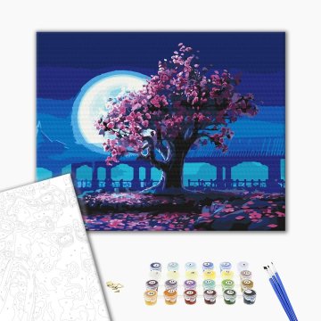 Sakura in the moonlight