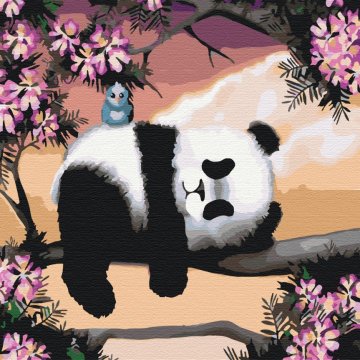 Schläfriger Panda
