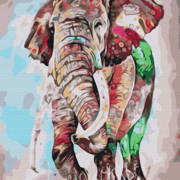 Regenboog olifant