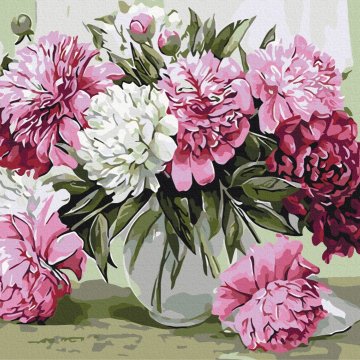Bouquet of house peonies