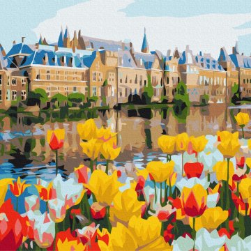 Palace in tulips