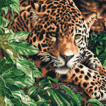 Leopard with emerald eyes