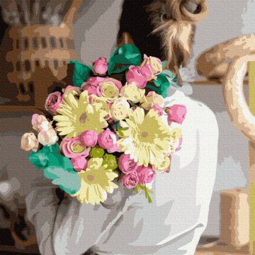 Girl with a bouquet
