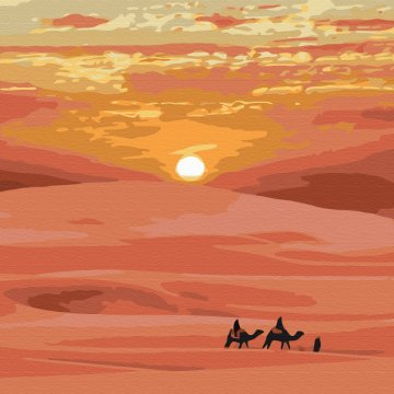 Hot desert sun