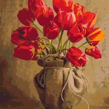 Bouquet of home tulips