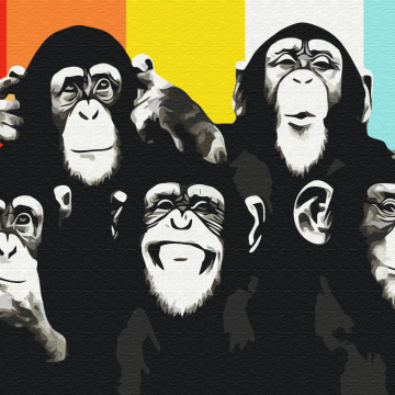 Porträt des Schimpansen
