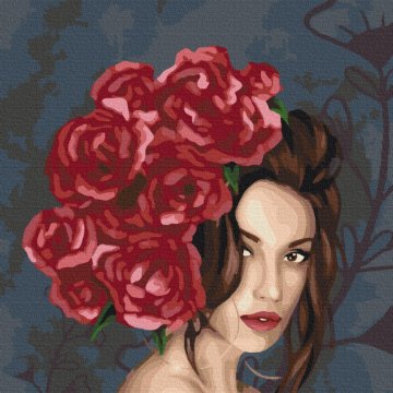 Dama w różach