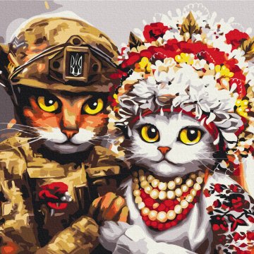 Wedding of brave cats ©Marianna Pashchuk