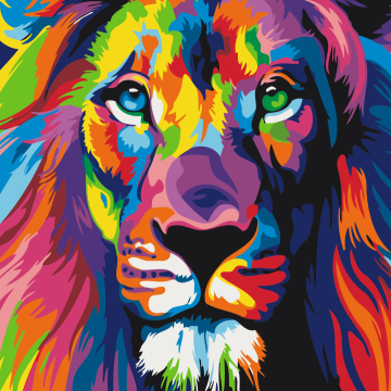 Rainbow lion