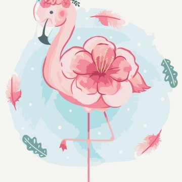 Blooming flamingo