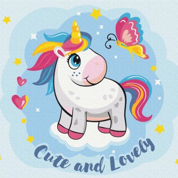 Mignonne licorne