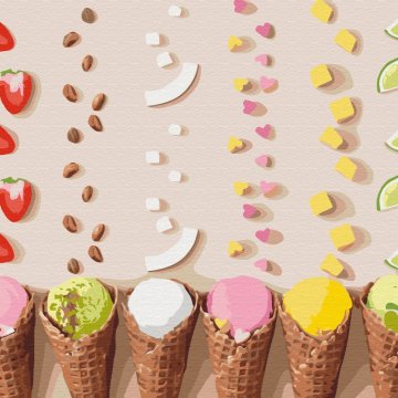 Colored ice cream ©Halyna Vitiuk