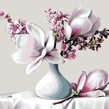 Magnolias in a vase