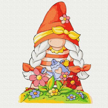 Gnome à fleurs