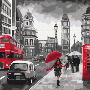 Londres sous la pluie