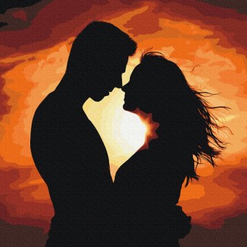 Silhouette d'amour