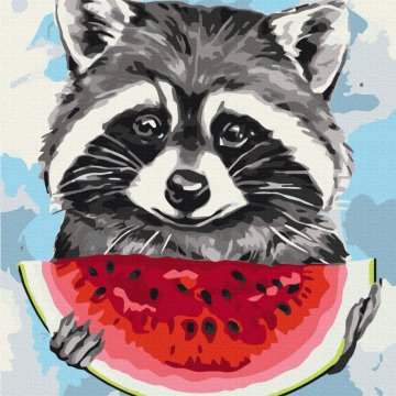 Summer raccoon