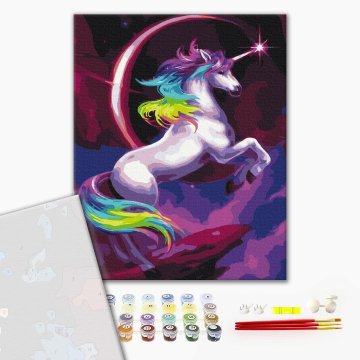 Fabuleuse licorne arc-en-ciel