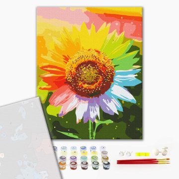 Rainbow sunflower