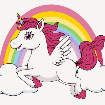 Licorne arc-en-ciel