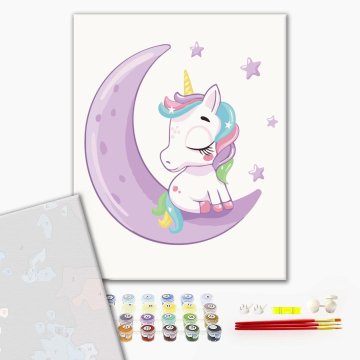 Unicorn on the moon