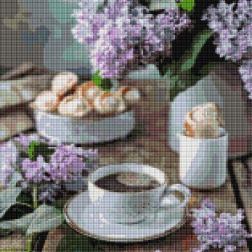 Coffee with a lilac aroma