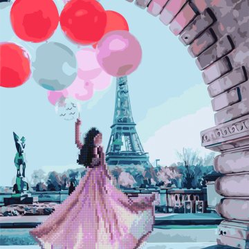 Princess and balloons