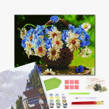 Wildflowers in a basket