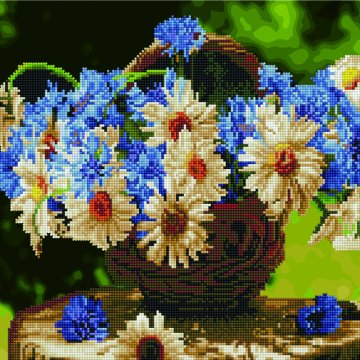 Wildflowers in a basket