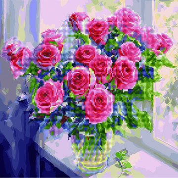 Pink roses in a vase