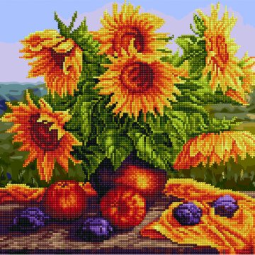 Still life with sunflowers