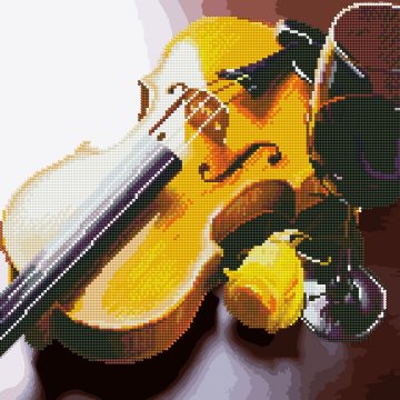 Violin and wine