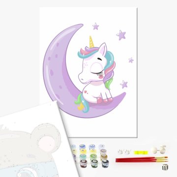 Unicorn on the moon