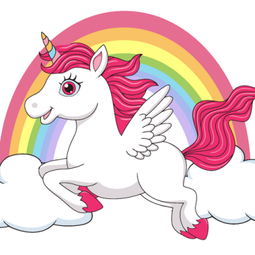 Licorne arc-en-ciel