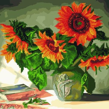 Still life with sunflowers