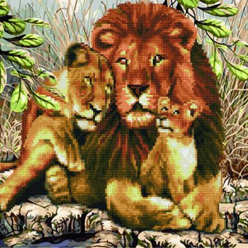 Family of lions