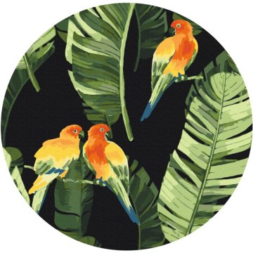 Perroquets sous les tropiques (Taille L)