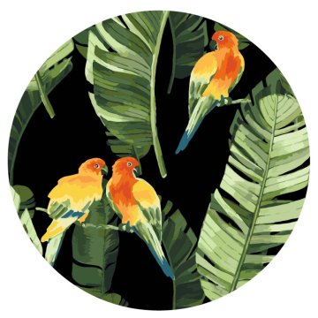 Perroquets sous les tropiques (Taille M)