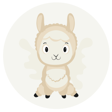 Joyful alpaca