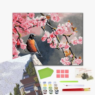 Bullfinch and sakura