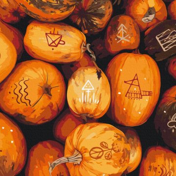 Pumpkin ornaments © Oleksandra Dikaia