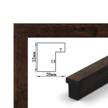 Baguette frame (dark wood 2 cm) 40х50