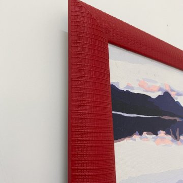 Baguette frame (red embossed 4.5 cm) 40х50