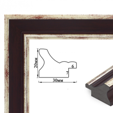Baguette frame (cherry in a frame, 3 cm) 40х50