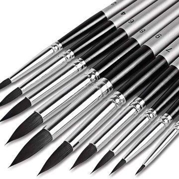 Set of 10 professional nylon brushes (in stock)